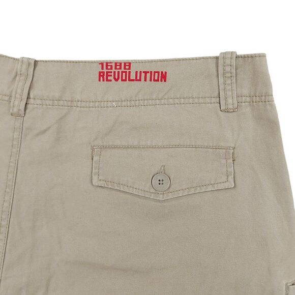1688 Revolution Cargo Shorts Mens 40 Beige Flat Front High Rise Pockets Outdoor - Picture 7 of 8
